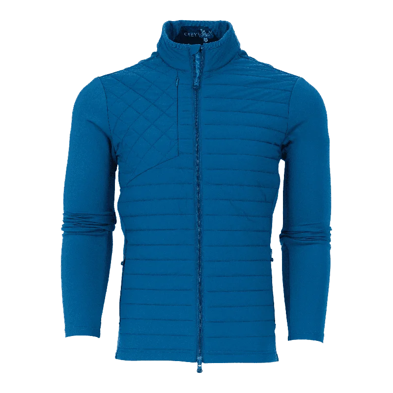 Men's wrinkle-resistant jacket-Yukon Hybrid Jacket (Sea Turtle)