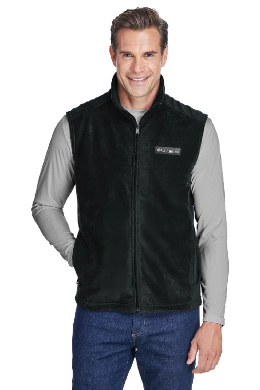 Columbia Mens Steens Mountain Full Zip Fleece Vest - Black - Closeout