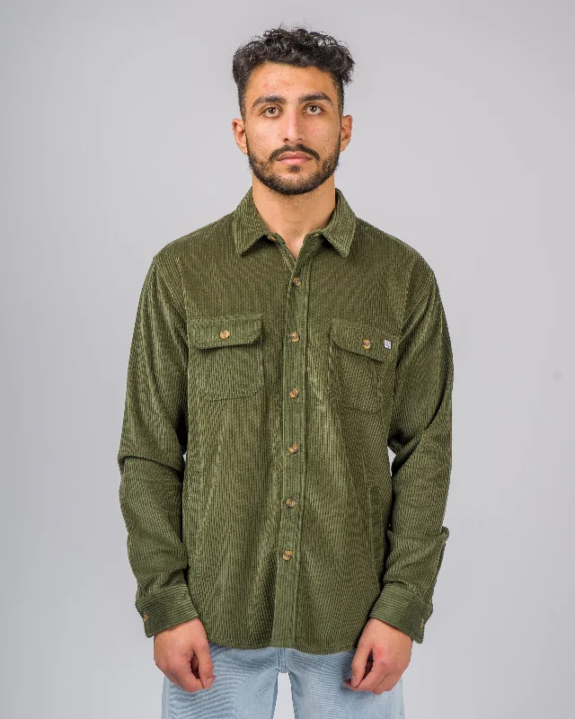 Men's high-stretch office shirt-Yonder Corduroy  L/S Shirt