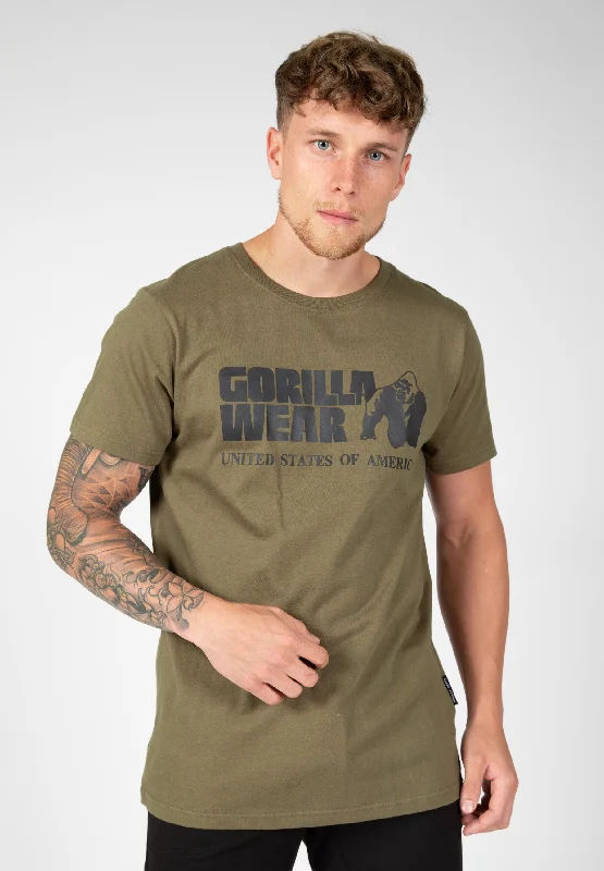 Men's summer fit t-shirt-Classic T-shirt - Army Green