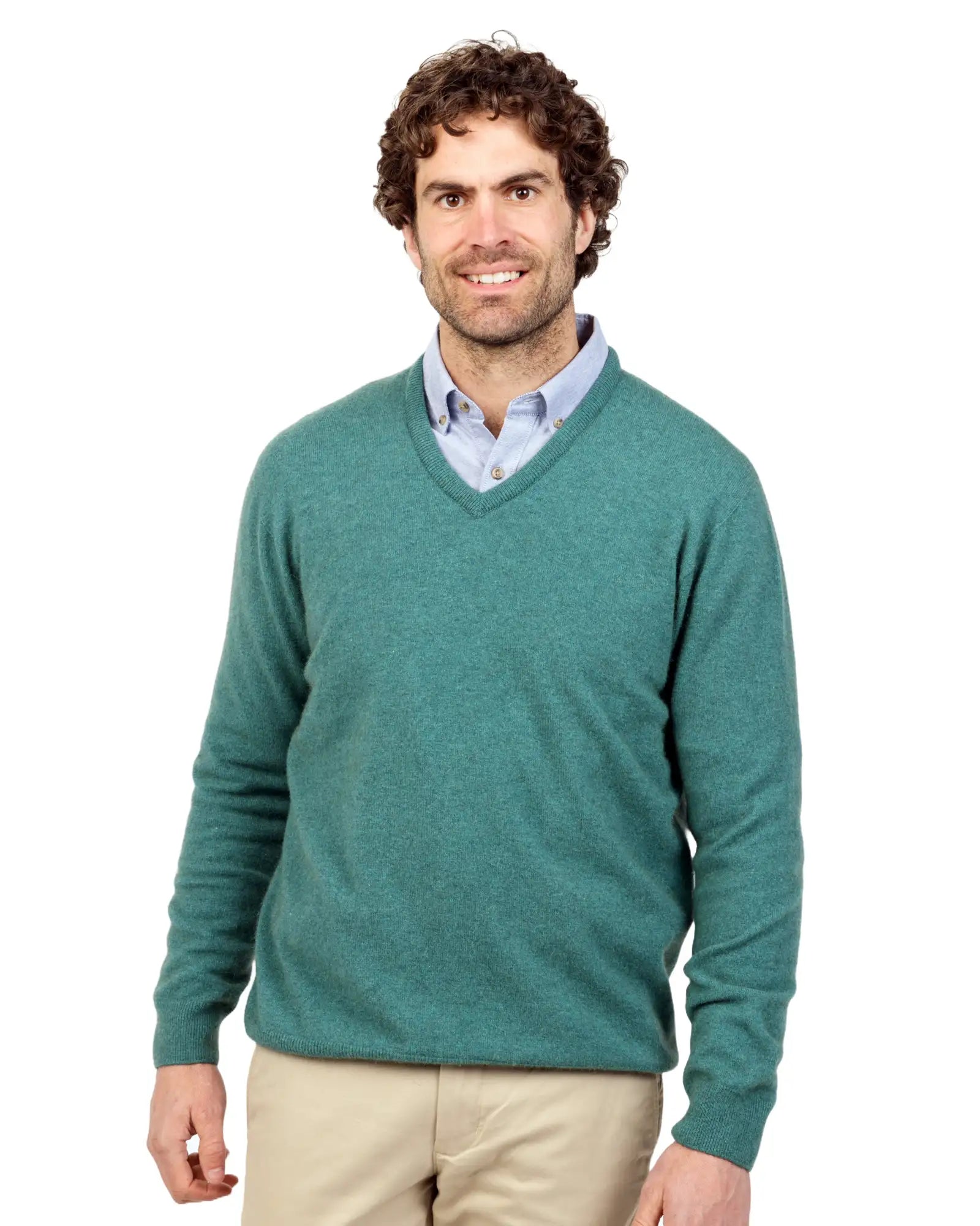 Men's uniform knit-Mist Men's Possum Merino Plain Sweater - NB121