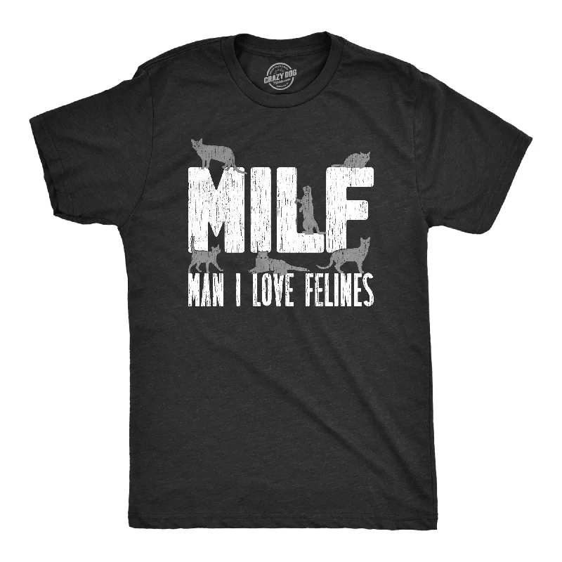 Men's organic jersey t-shirt-MILF Man I Love Felines Men's T Shirt